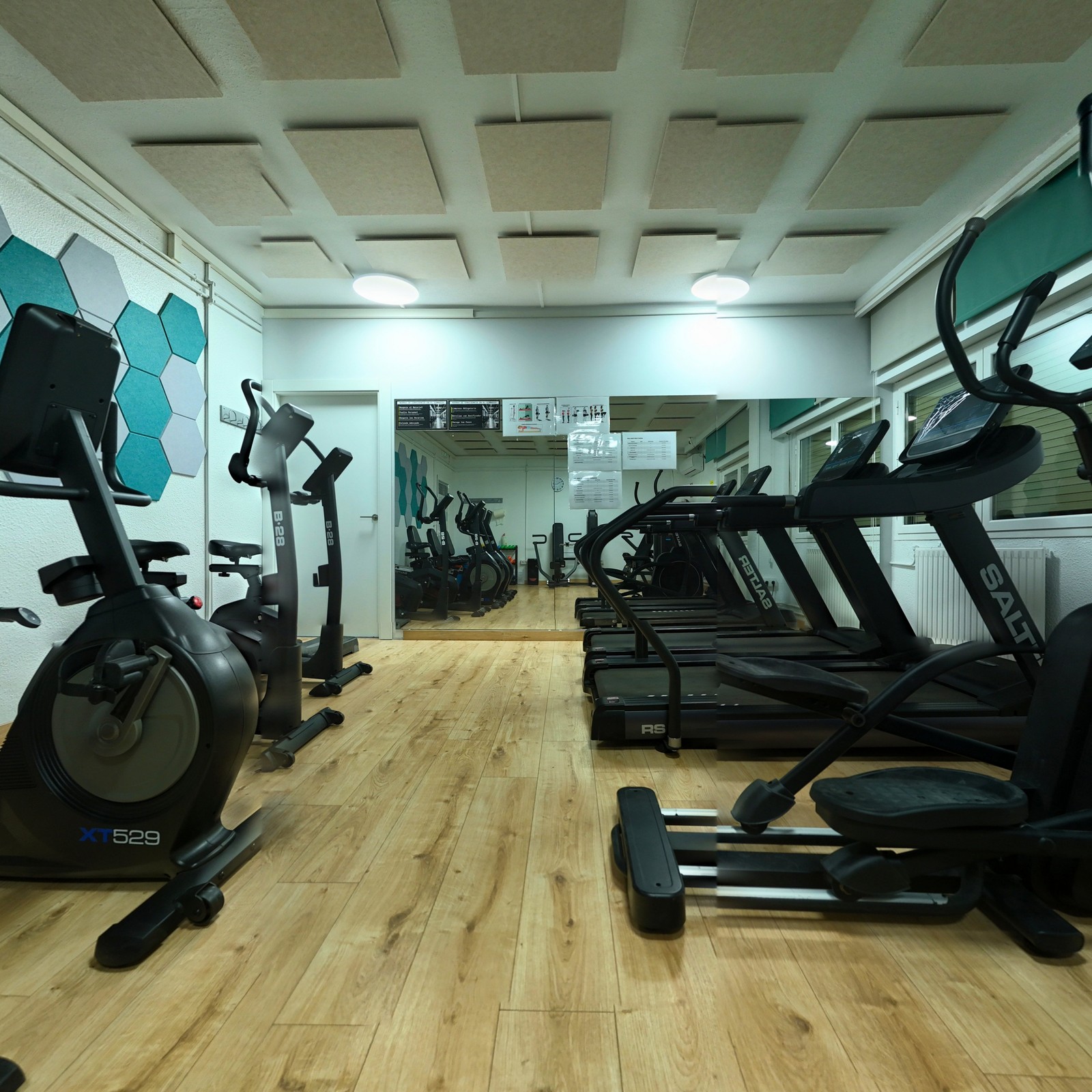 Máquinas del gimnasio del centro